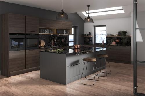 Centro Kitchen sepia gladstone oak heron grey