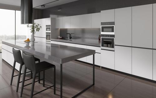 Elegant Grey Kitchen 2