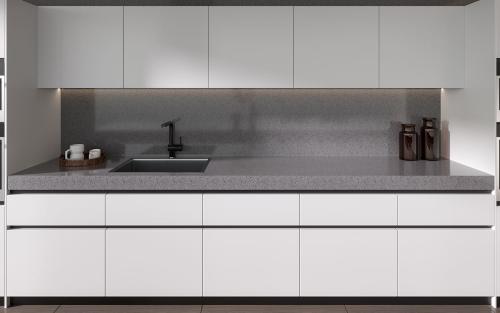 Elegant Grey Kitchen 3