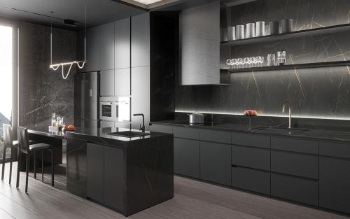 Fresh Dark Grey Kitchen 2